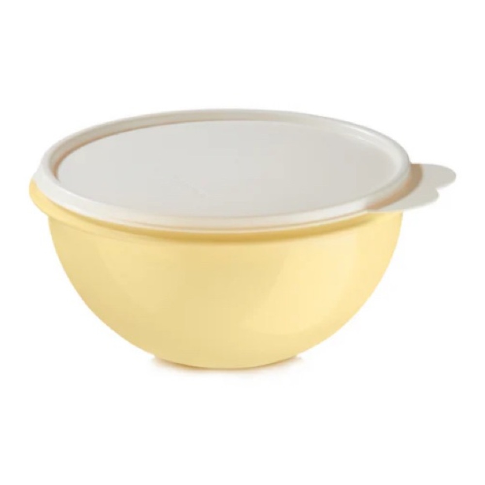 Yellow Mixing Bowl with Lid 1.3 Liter 5 1/4 Cups